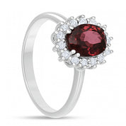 Anello - 18 carati Oro bianco - 1.97ct. tw. Tormalina - Diamante