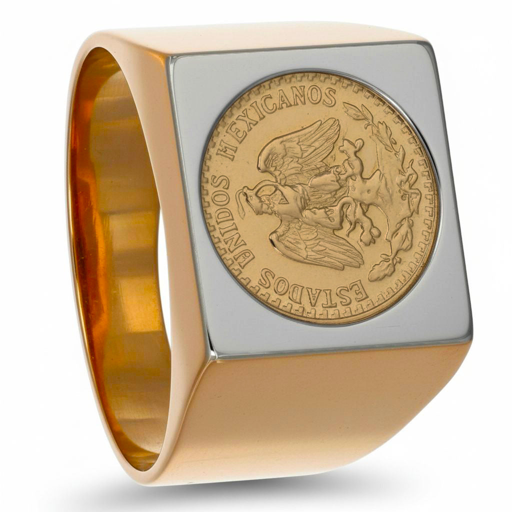 Anello - 18 carati Oro giallo, Oro bianco