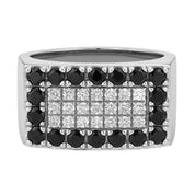 Anello - 18 carati Oro bianco - 0.93ct. tw. Diamante (Naturale)