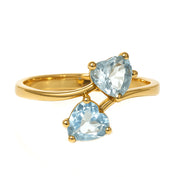 Anello - 18 carati Oro giallo - 1.30ct. tw. Topazio