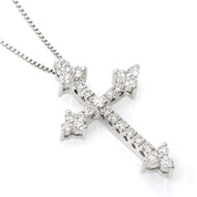 Collana con ciondolo - 18 carati Oro bianco - 0.32ct. tw. Diamante (Naturale)