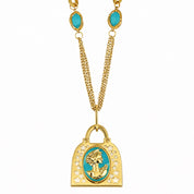 Collana con ciondolo - 18 carati Oro giallo