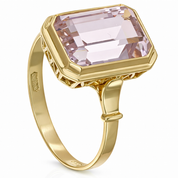 Anello - 18 carati Oro giallo - 3.70ct. tw. Quarzo