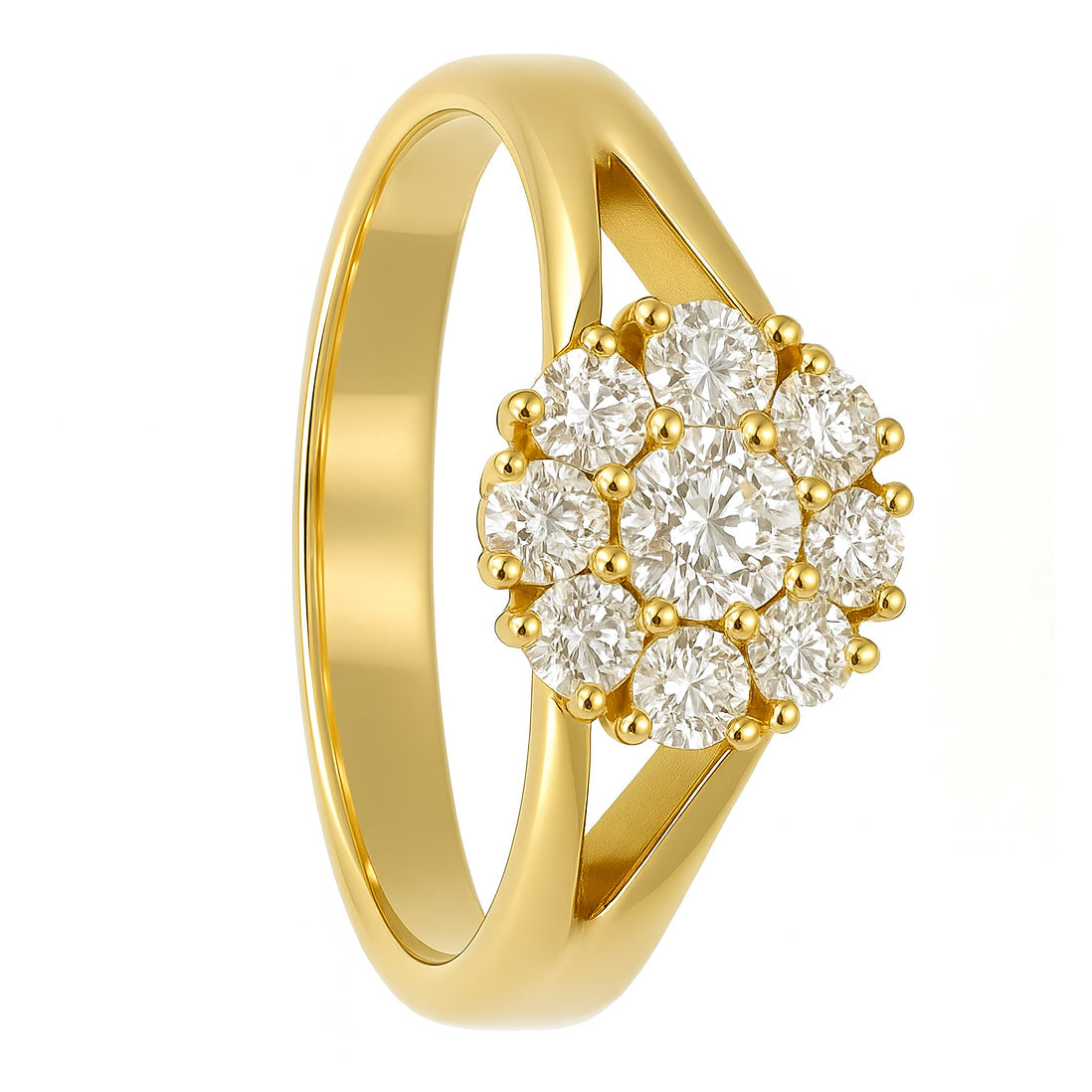 Anello - 18 carati Oro giallo - 0.47ct. tw. Diamante (Naturale)