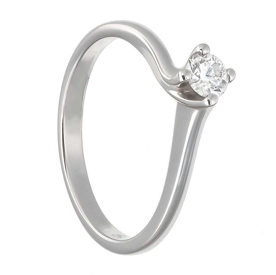 Recarlo - Anello - 18 carati Oro bianco - 0.20ct. tw. Diamante (Naturale)