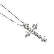 Collana con ciondolo - 18 carati Oro bianco - 0.32ct. tw. Diamante (Naturale)