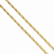 Collana - Oro giallo 18 carati - Maglia rettangolare