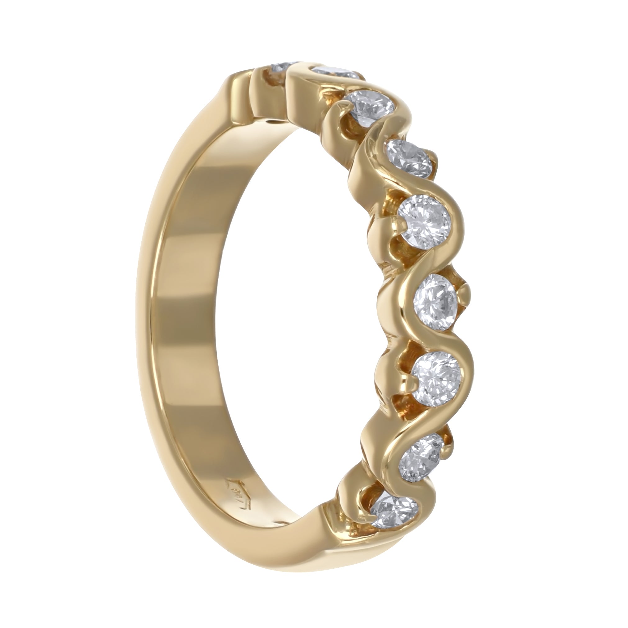 Anello - 18 carati Oro giallo - 0.36ct. tw. Diamante (Naturale)