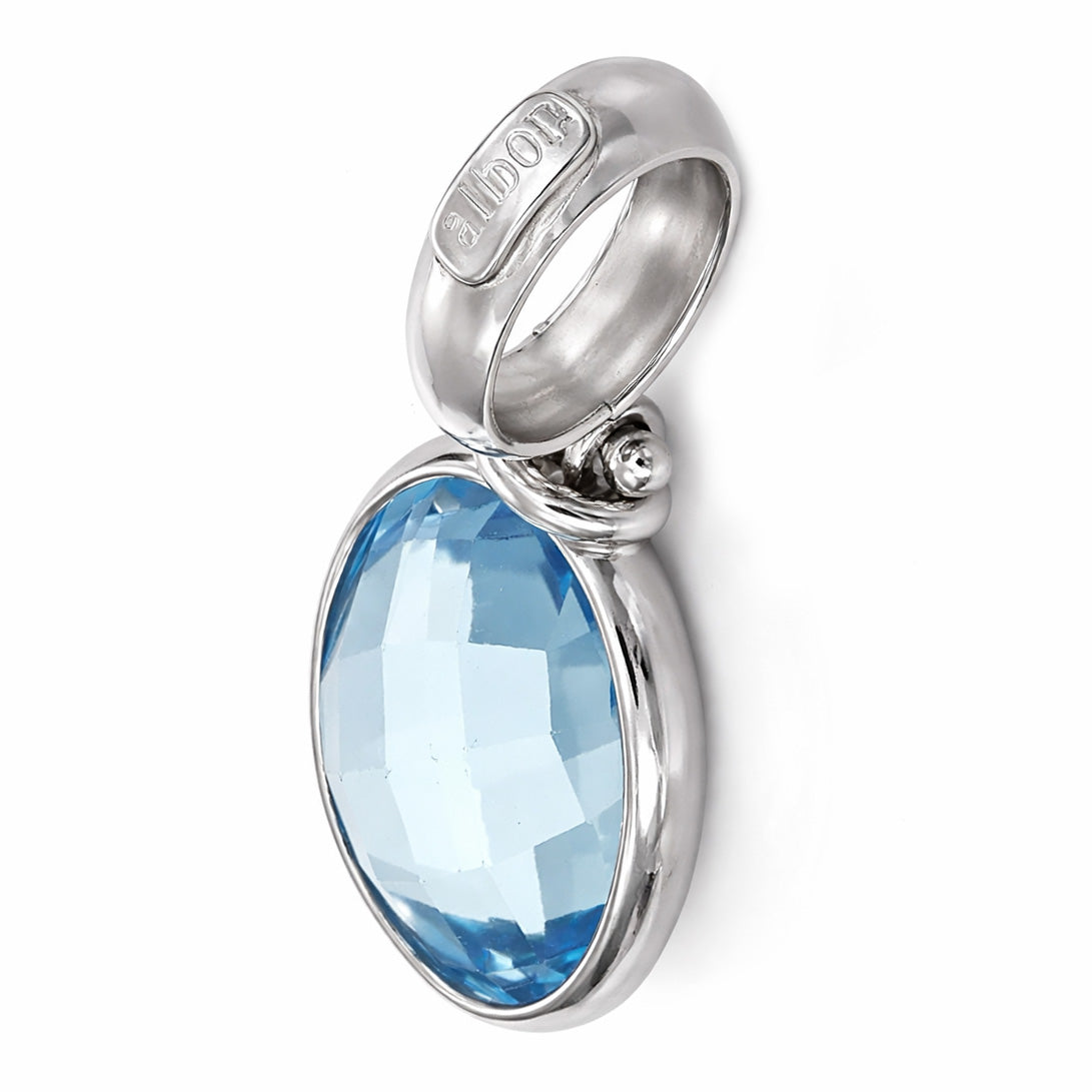 Ciondolo - 18 carati Oro bianco - 2.50ct. tw. Topazio