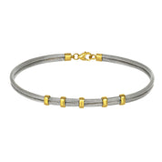 Bracciale - 18 carati Oro giallo, Acciaio