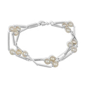 Bracciale - Oro bianco 18 kt. - Perla