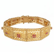 Bracciale - 18 carati Oro giallo - 0.98ct. tw. Rubino