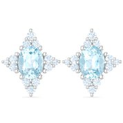 Orecchini - 18 carati Oro bianco - 1.64ct. tw. Acquamarina - Diamante