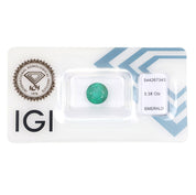 1 pcs Verde Smeraldo - 3.38 ct - Istituto Gemmologico Italiano (IGI)