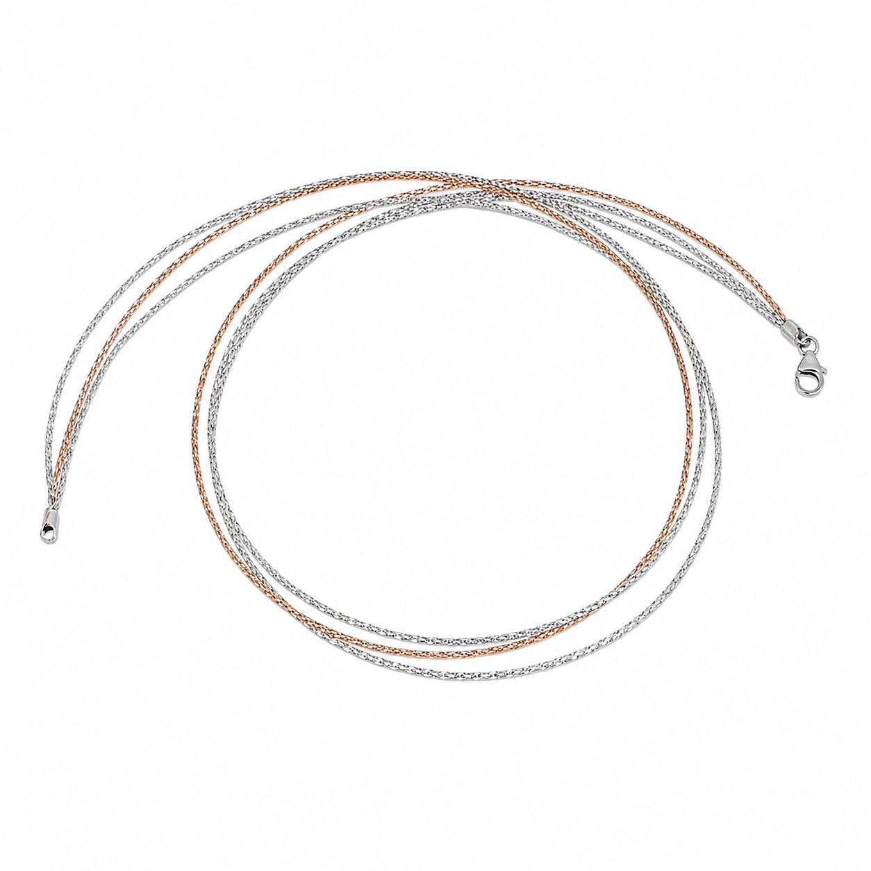 Collana - 18 carati Oro bianco, Oro rosa - Made in Italy - Handmade