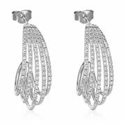 Orecchini - 18 carati Oro bianco - 1.312ct. tw. Diamante (Naturale)