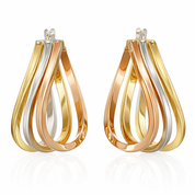 Orecchini - 18 carati Oro giallo, Oro rosa, Oro bianco