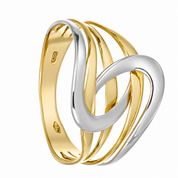 Anello - 18 carati Oro bianco, Oro giallo - Made in Italy - Handmade