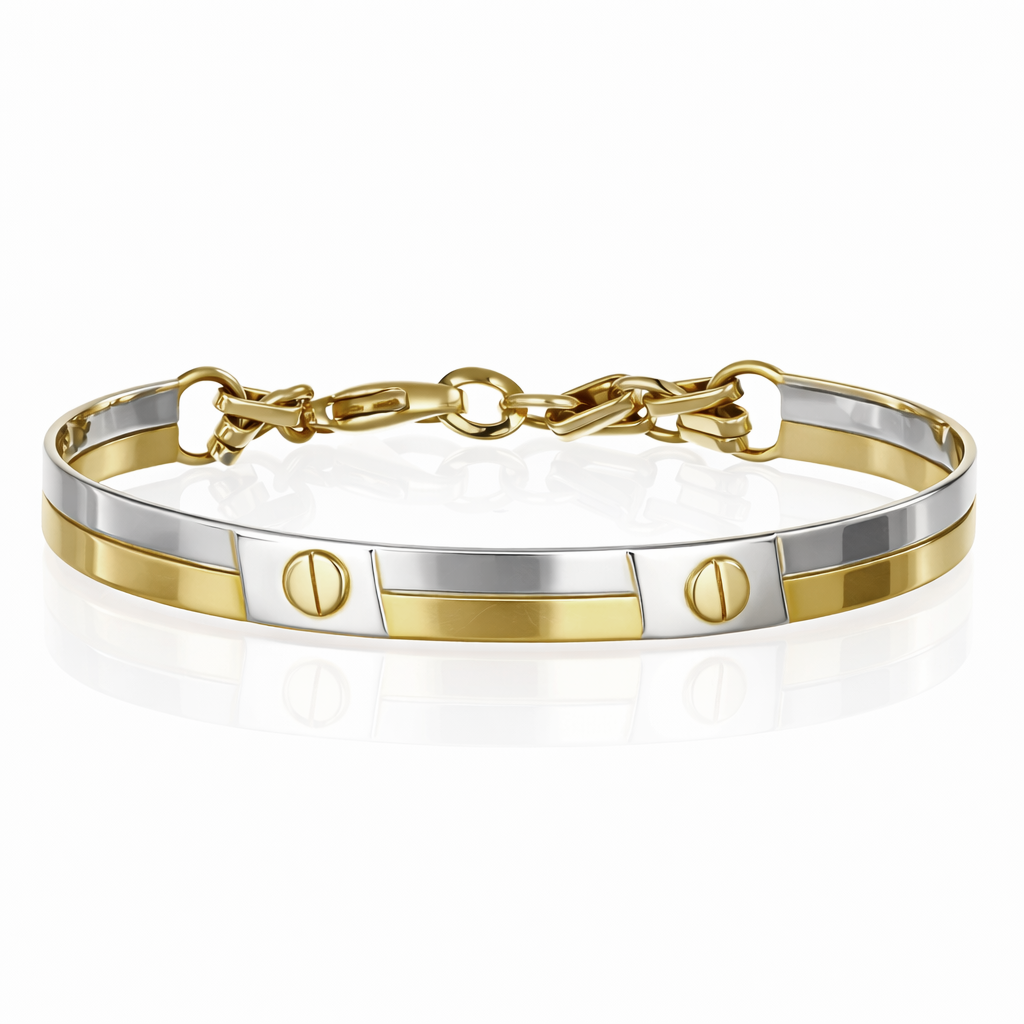 Bracciale - 18 carati Oro giallo, Oro bianco