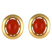 Orecchini - 18 carati Oro giallo Corallo