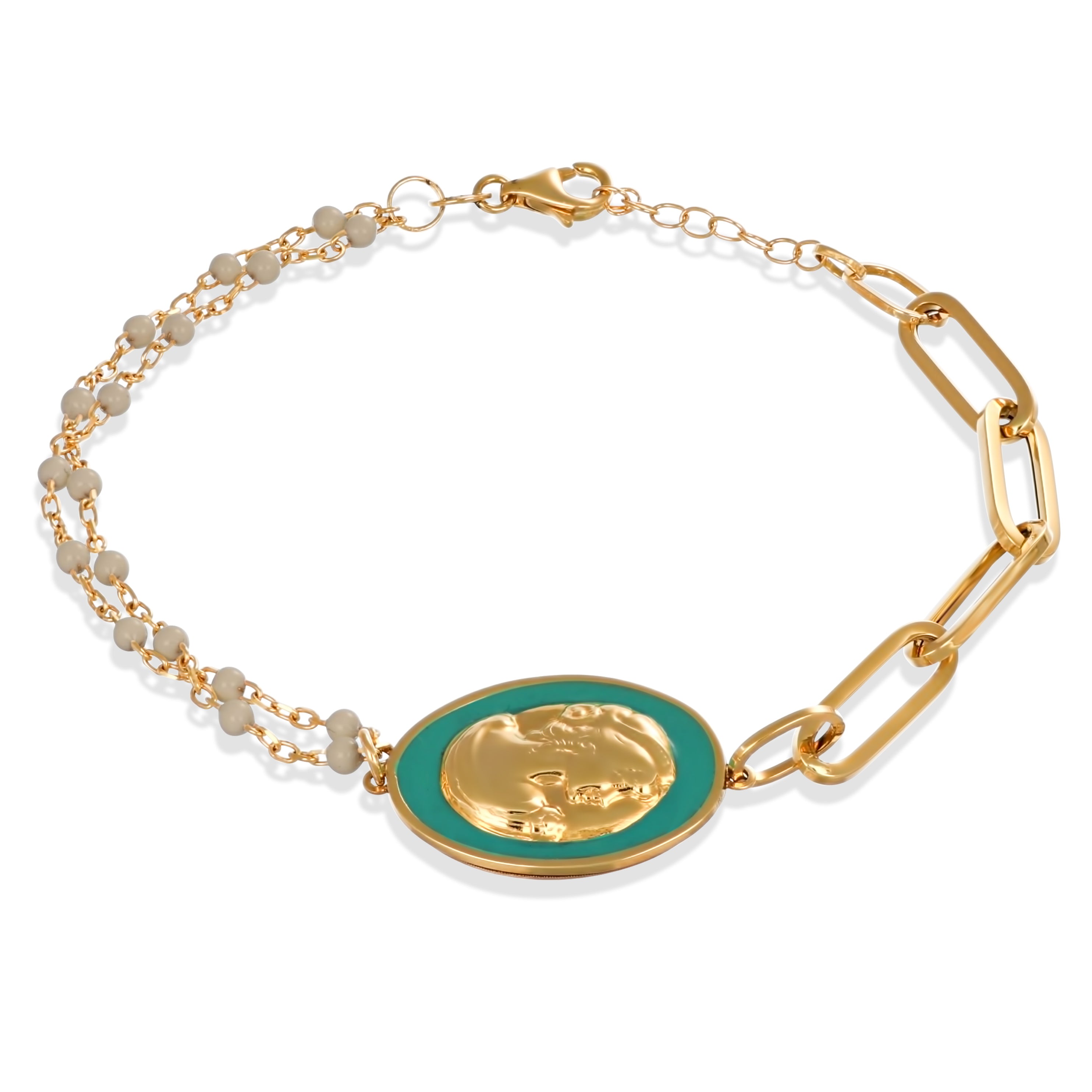 Bracciale - 18 carati Oro giallo - Made in Italy - Handmade