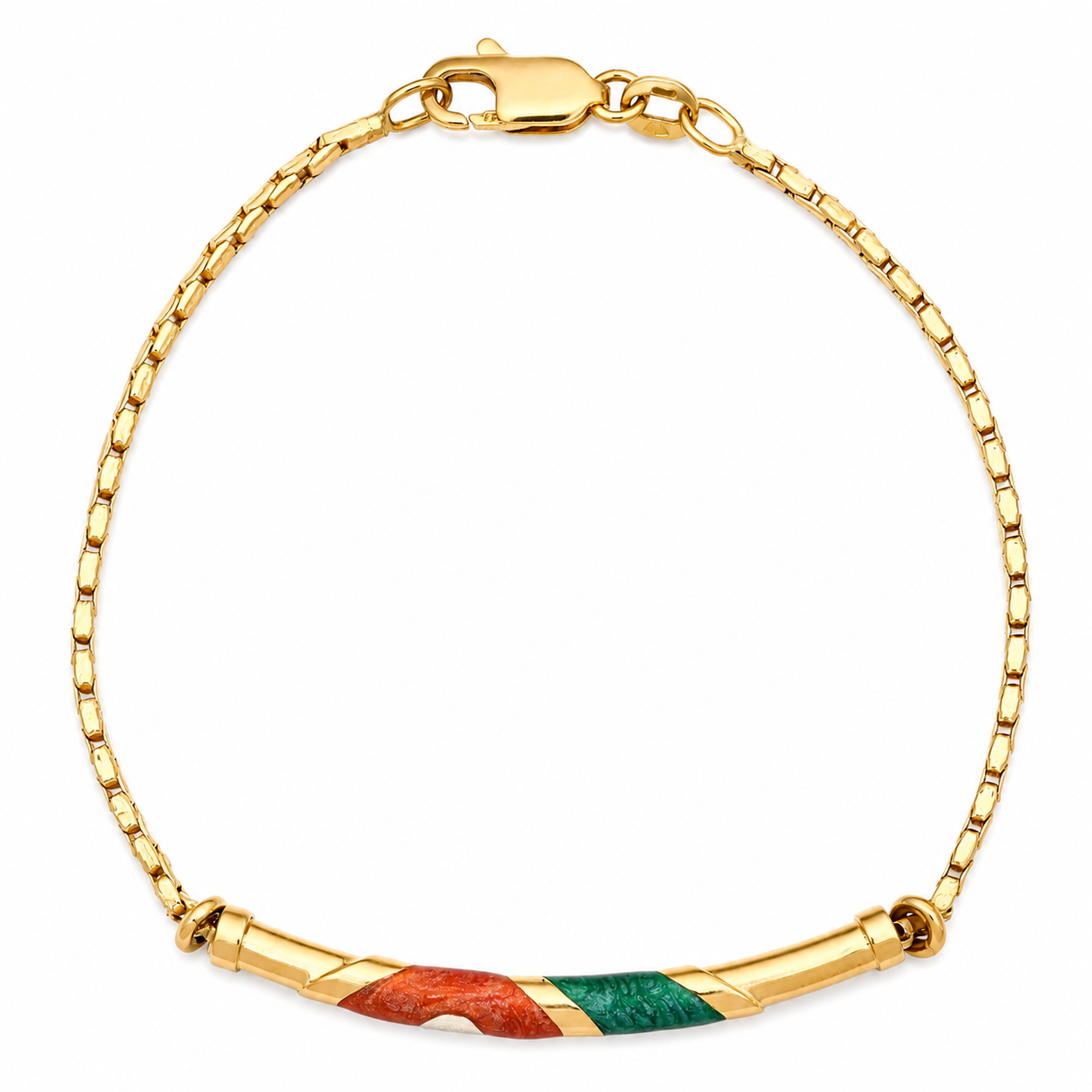 Bracciale - 18 carati Oro giallo - Handmade - Made in Italy