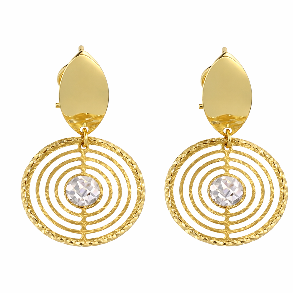 Orecchini - 18 carati Oro giallo, Oro bianco
