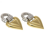 Orecchini - 18 carati Oro giallo, Oro bianco - 0.12ct. tw. Diamante (Naturale)