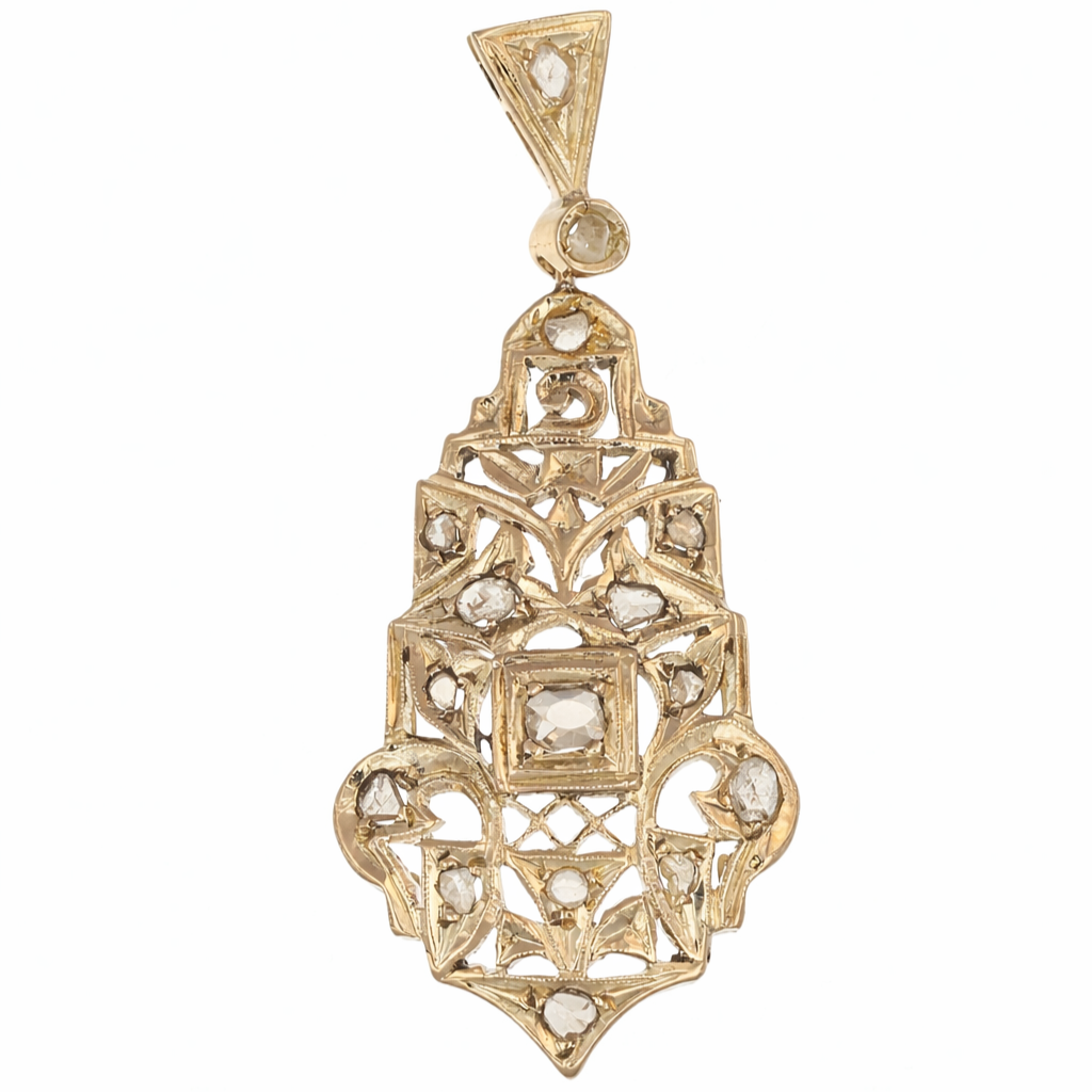 Ciondolo - 18 carati Oro giallo - 8.40ct. tw. Diamante (Naturale)