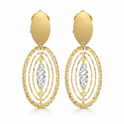 Orecchini - 18 carati Oro giallo, Oro bianco