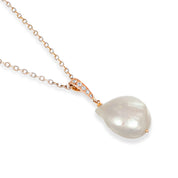 Collana con pendente - Oro bianco 18 kt. Diamante (Naturale)