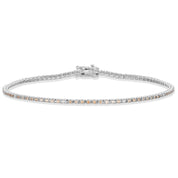 Bracciale - 18 carati Oro bianco - 0.93ct. tw. Zaffiro - Diamante