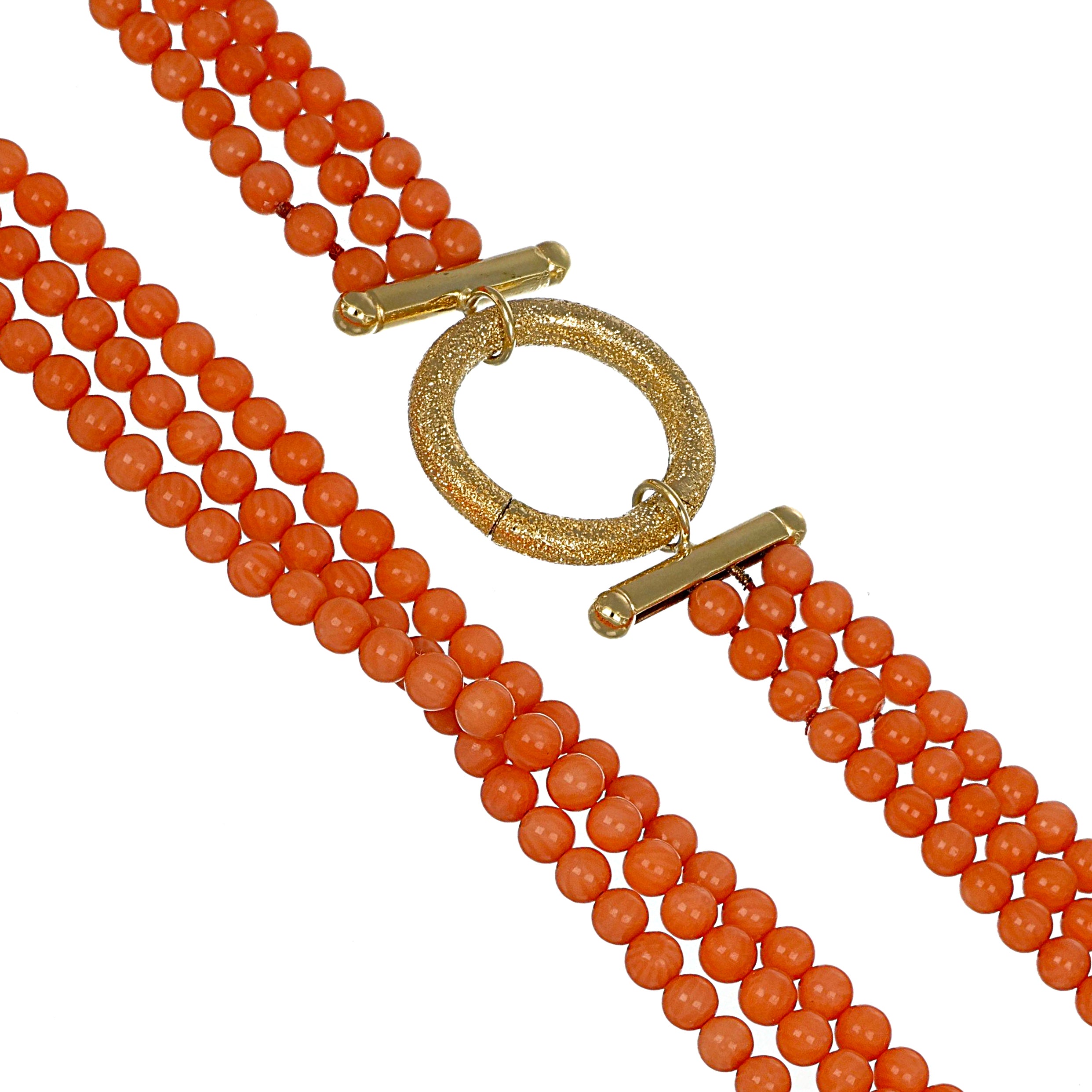 Collana - 18 carati Oro giallo Corallo