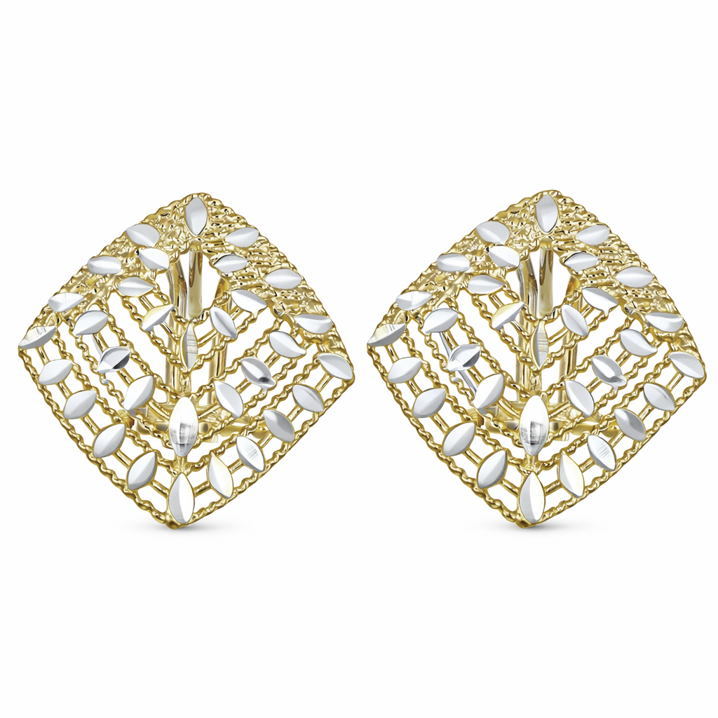 Orecchini - 18 carati Oro giallo, Oro bianco