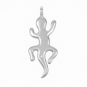 Ciondolo - 18 carati Oro bianco - 0.015ct. tw. Diamante (Naturale)