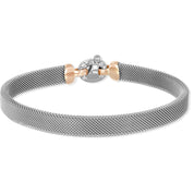 Bracciale - 18 carati Acciaio, Oro bianco, Oro giallo Diamante (Naturale)