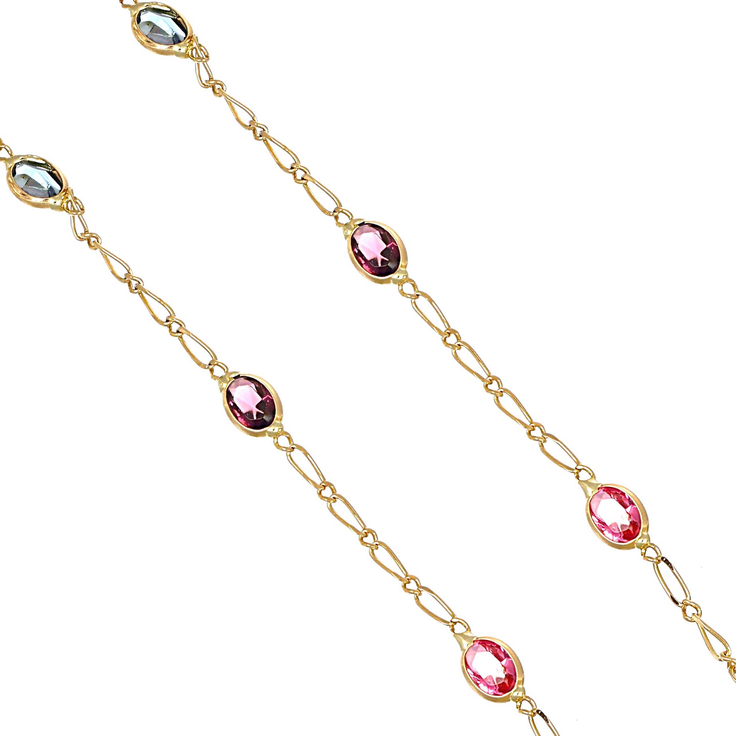 Collana in Oro Giallo 18 carati - zirconi