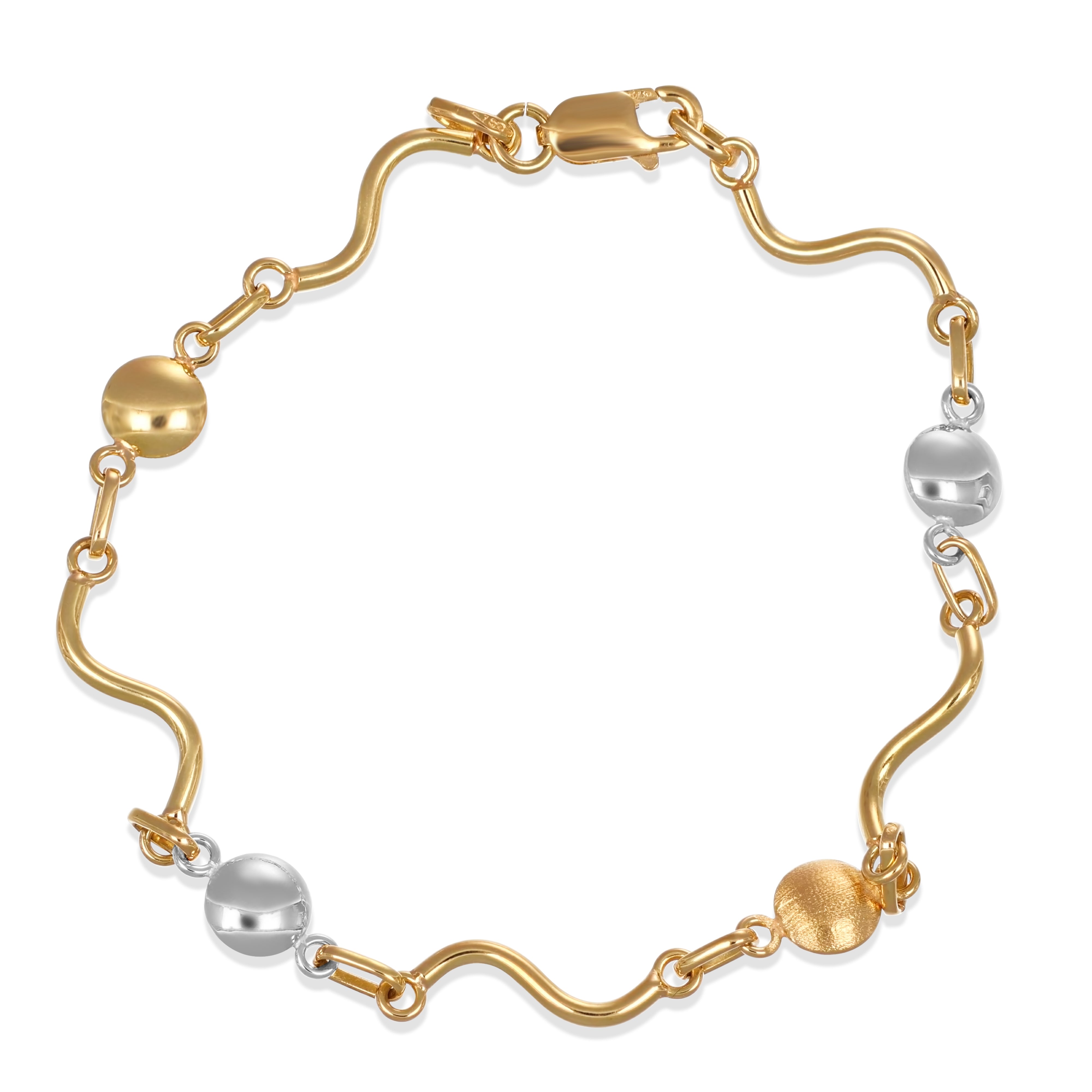 Bracciale in Oro giallo, Oro bianco 18 carati