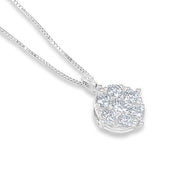 Collana con ciondolo - 18 carati Oro giallo - 0.36ct. tw. Diamante (Naturale)