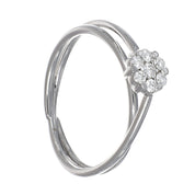 Anello - 18 carati Oro bianco - 0.19ct. tw. Diamante (Naturale)