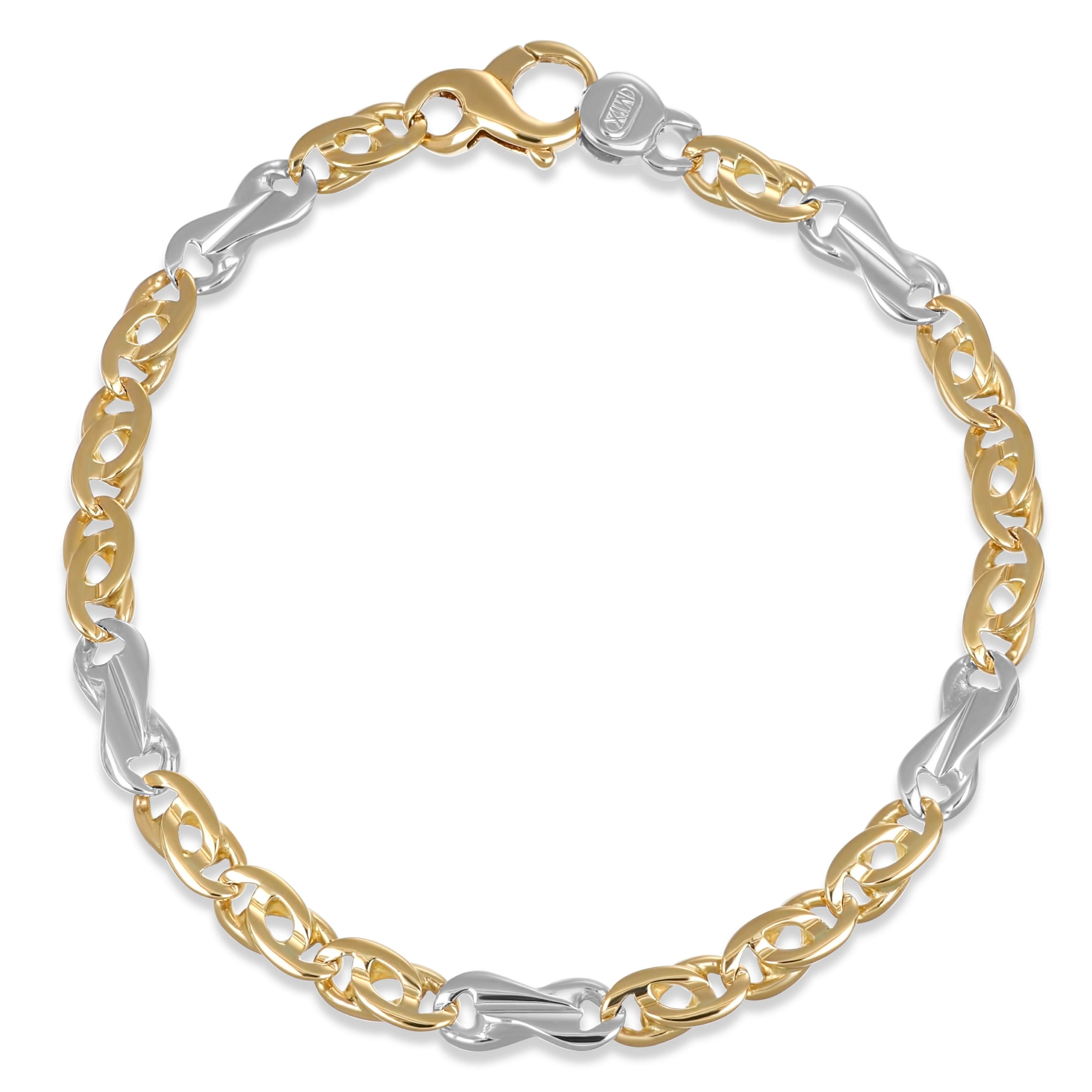 Bracciale in Oro giallo ,Oro Bianco 18 carati