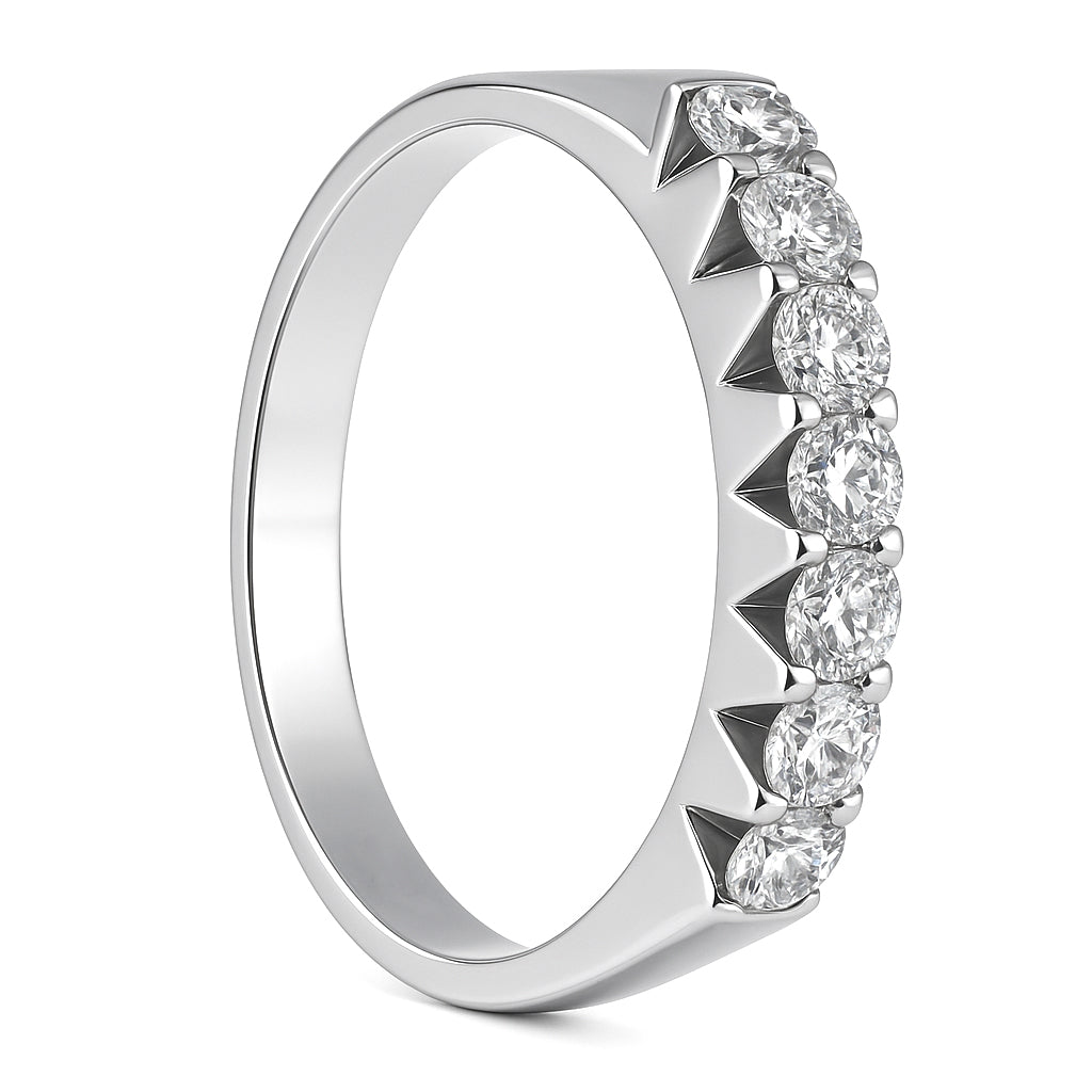 Anello - 18 carati Oro bianco - 0.28ct. tw. Diamante (Naturale)