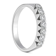 Anello - 18 carati Oro bianco - 0.28ct. tw. Diamante (Naturale)