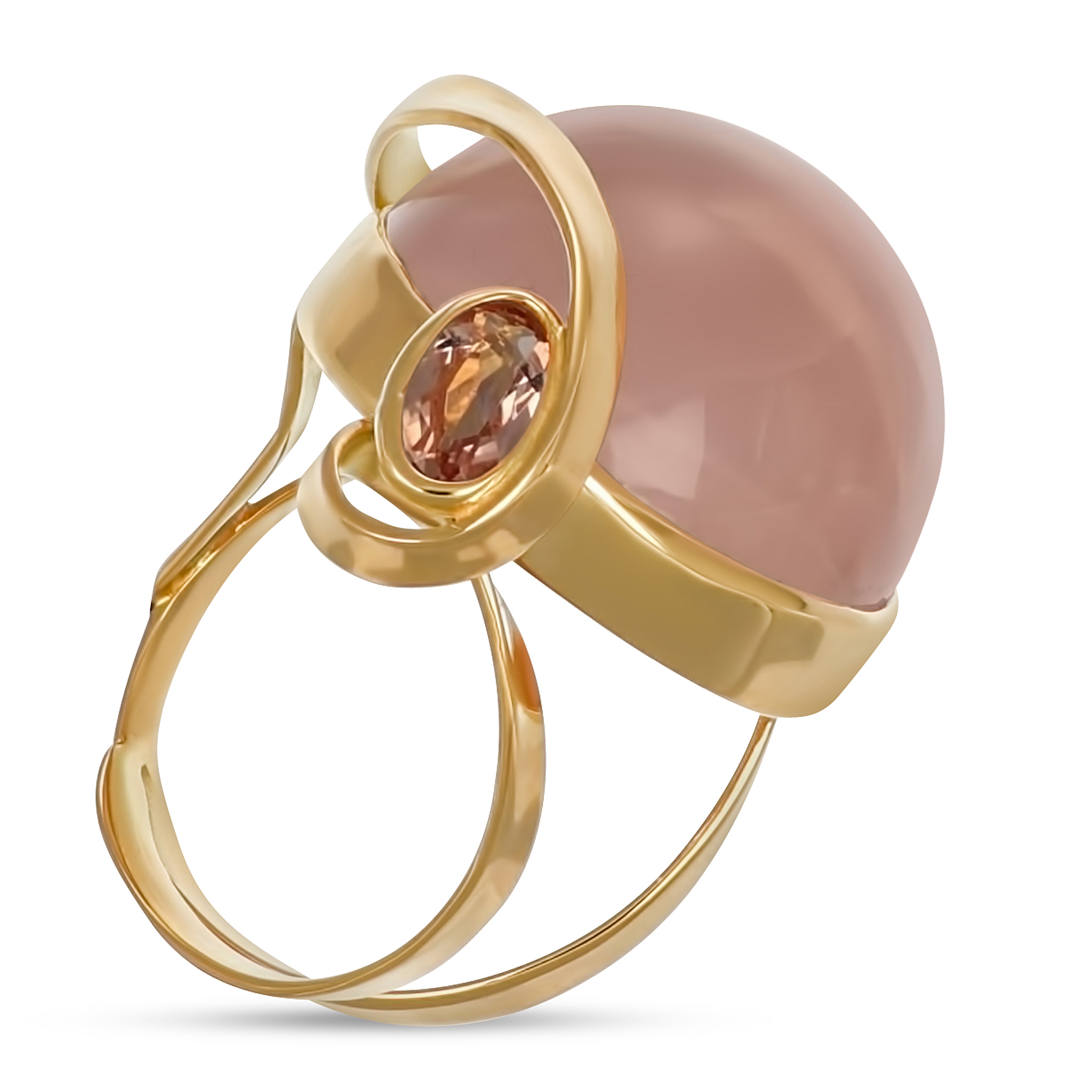 Anello - 18 carati Oro giallo - 40.50ct. tw. Quarzo - Topazio