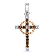 Ciondolo - 18 carati Oro bianco, Oro rosa - 0.51ct. tw. Diamante (Naturale)