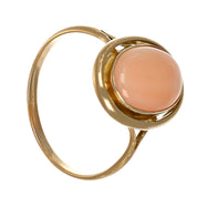 Anello - 18 carati Oro giallo Corallo