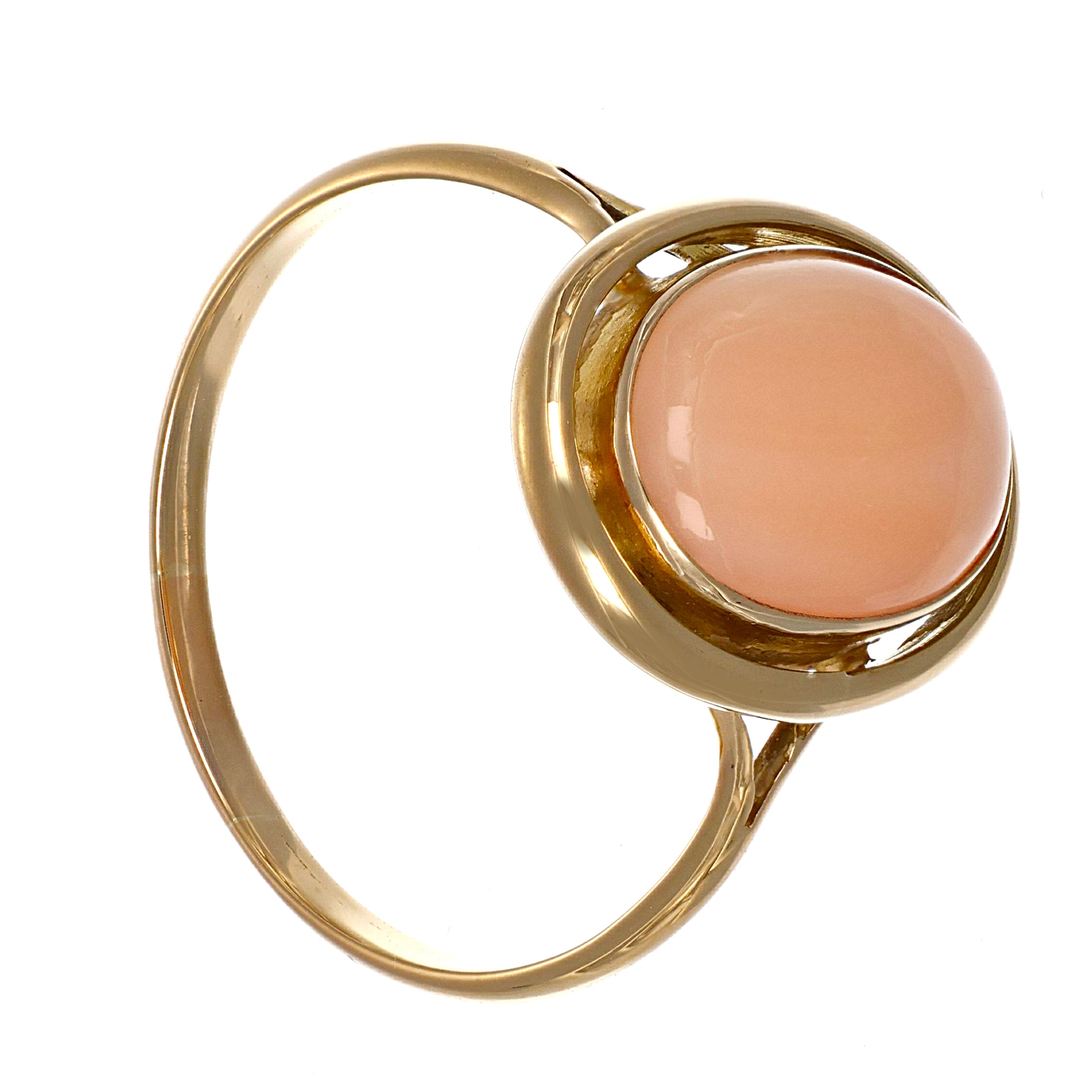 Anello - 18 carati Oro giallo Corallo