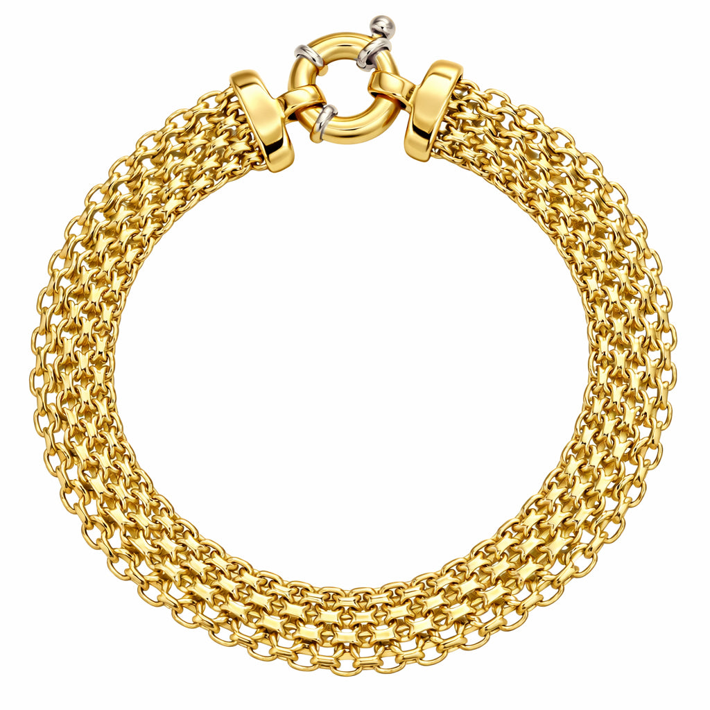 Bracciale - 18 carati Oro giallo, Oro bianco