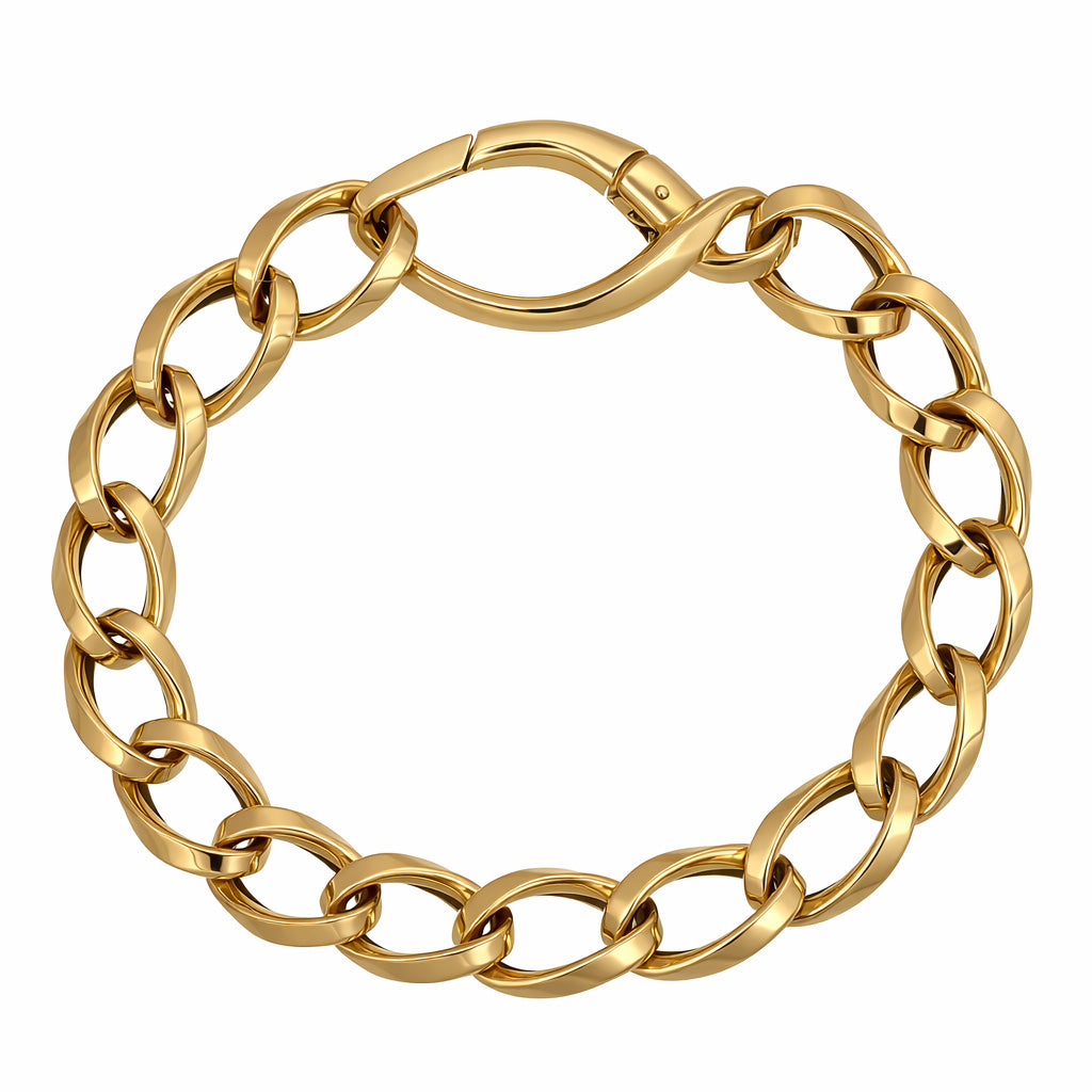 Bracciale unisex in oro giallo 18 Kt