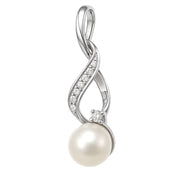 Ciondolo in Oro Bianco 18 carati -Perla Diamanti